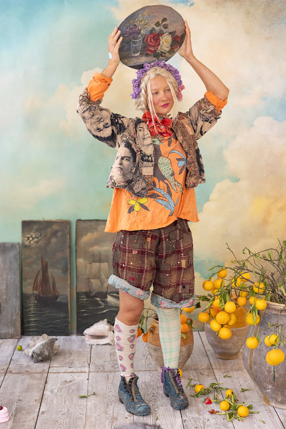 MAGNOLIA PEARL FACES OF FRIDA KELLEY JACKET 1185 ARTIST