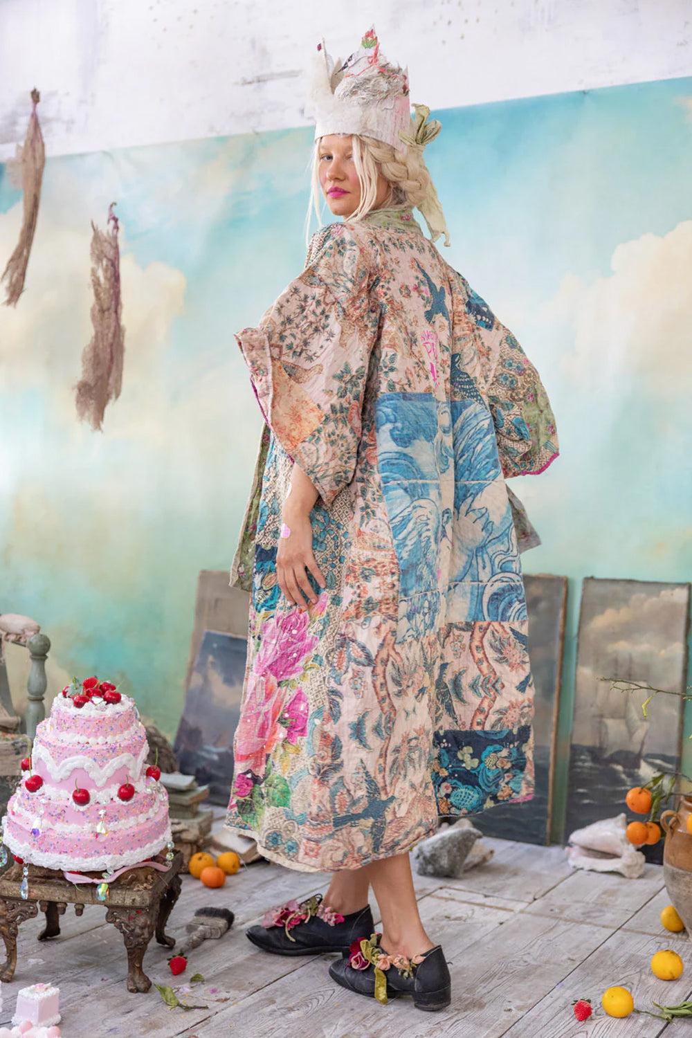 MAGNOLIA PEARL PIECEWISE DASHI KIMONO JACKET 1190 ZAZU