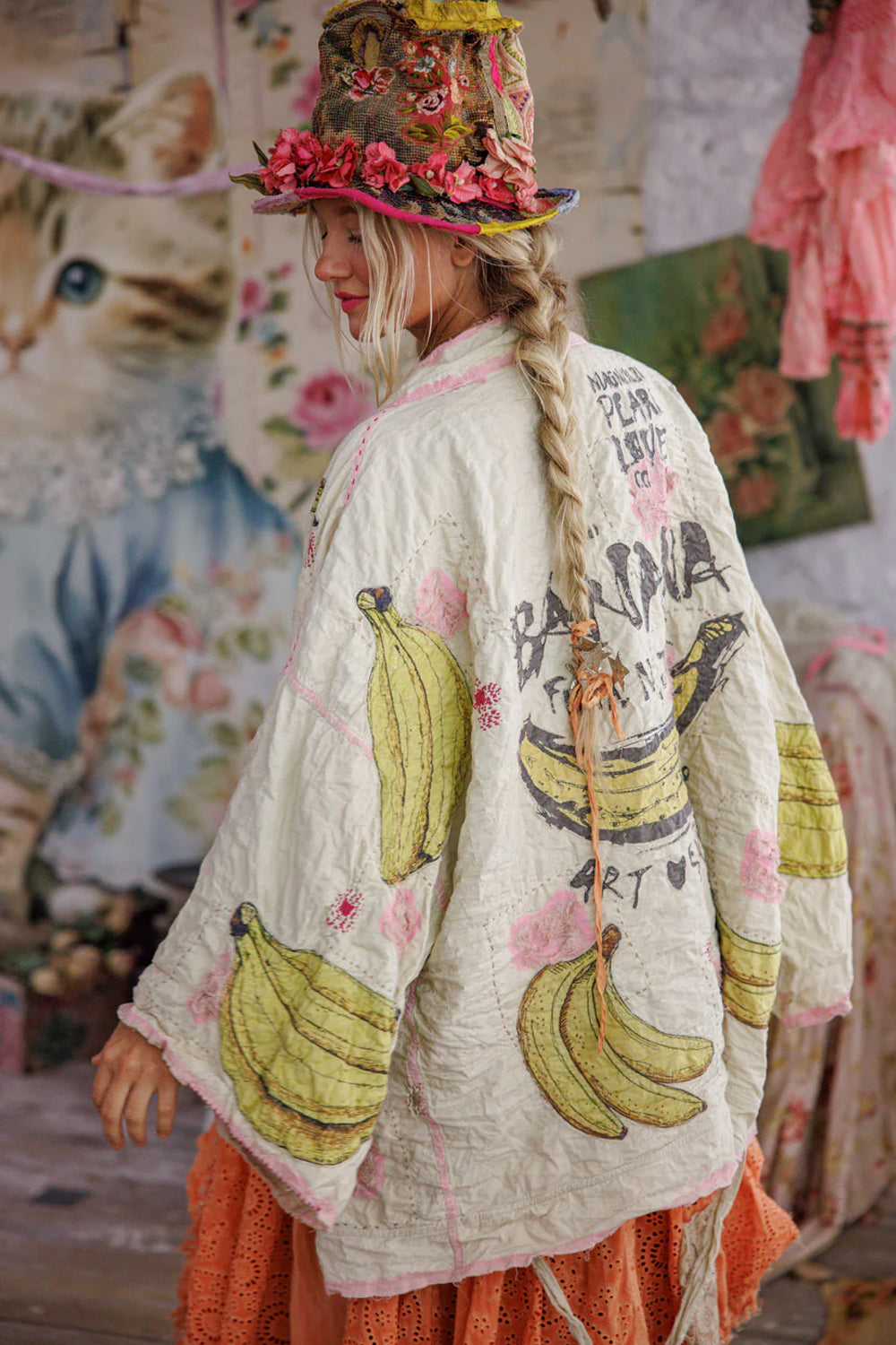 **Pre-Order** Magnolia Pearl Banana Funk n Junk Kimono Jacket 1322 Kiss Molly