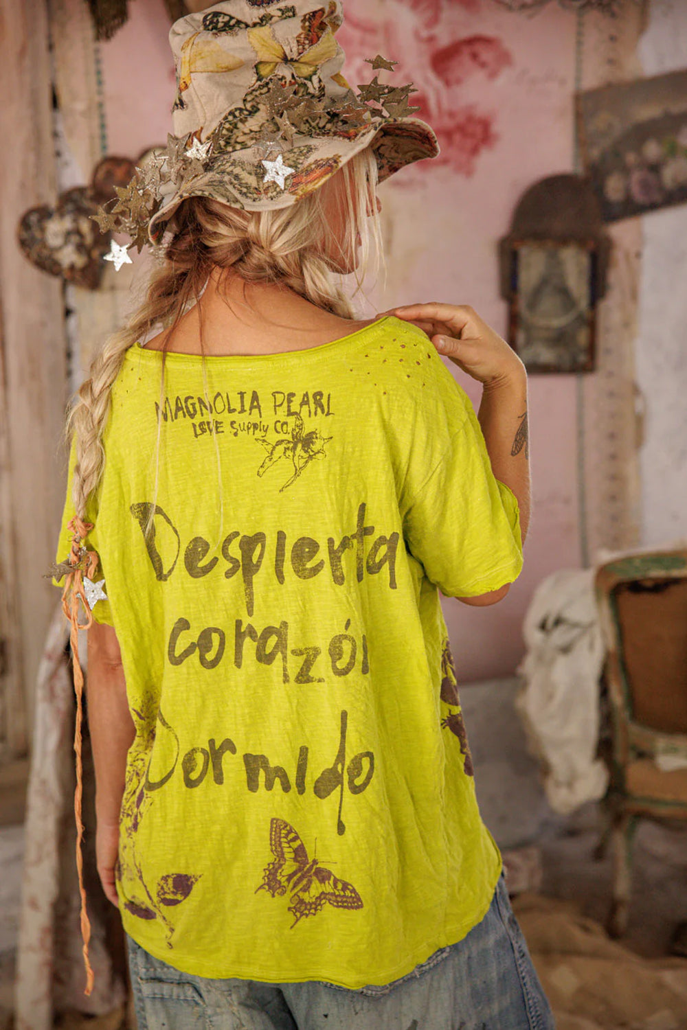 **Pre-Order** Magnolia Pearl Butterfly Despierta Corazon T Top 2309 Krewe