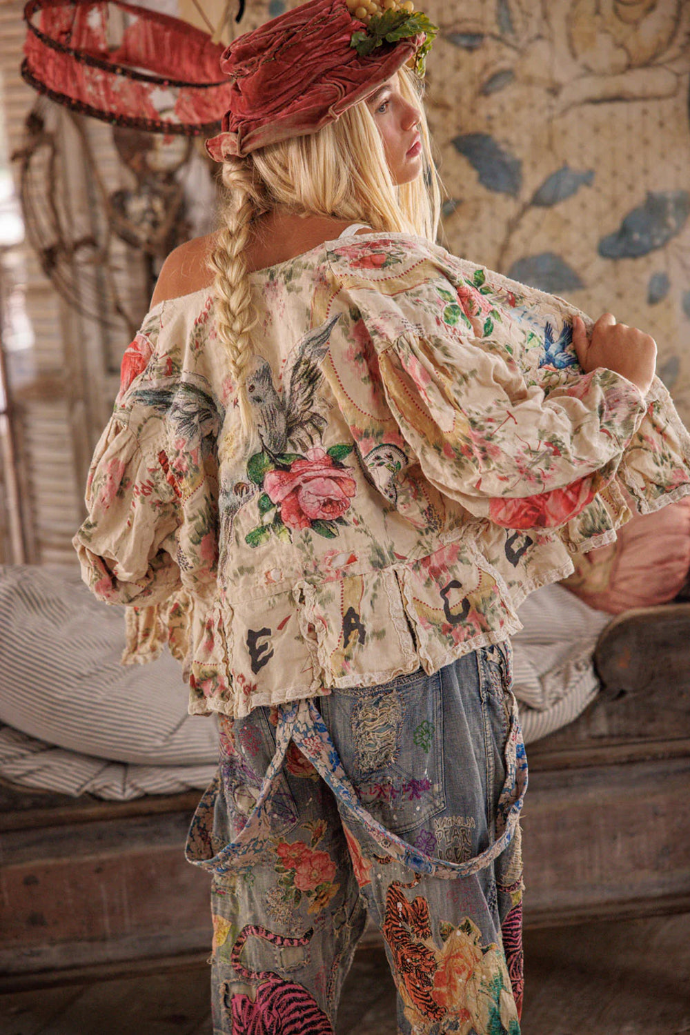 Magnolia Pearl Floral Applique Monique Jacket 662 Perianth