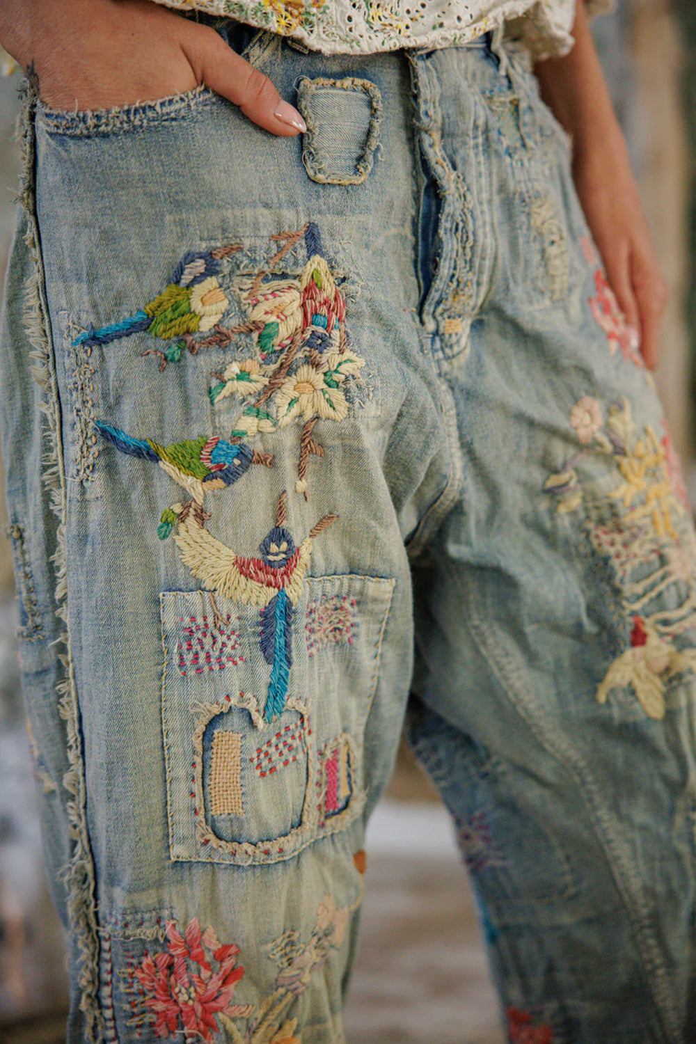 **Pre-Order** Magnolia Pearl Hummingbird Miner Denims Pants 907 Faded Indigo