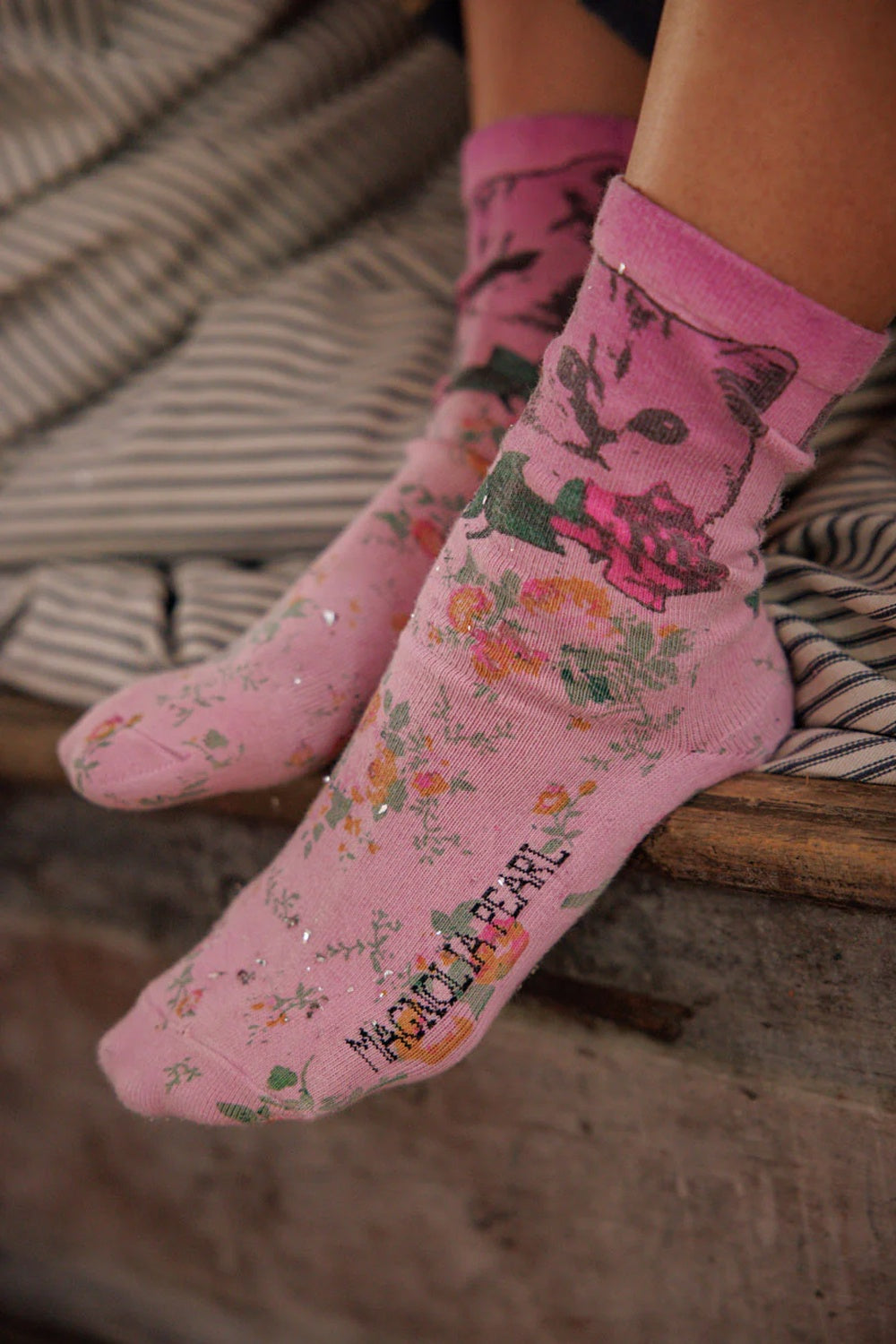 Magnolia Pearl Rosie MP Socks 118 Valentine Pink