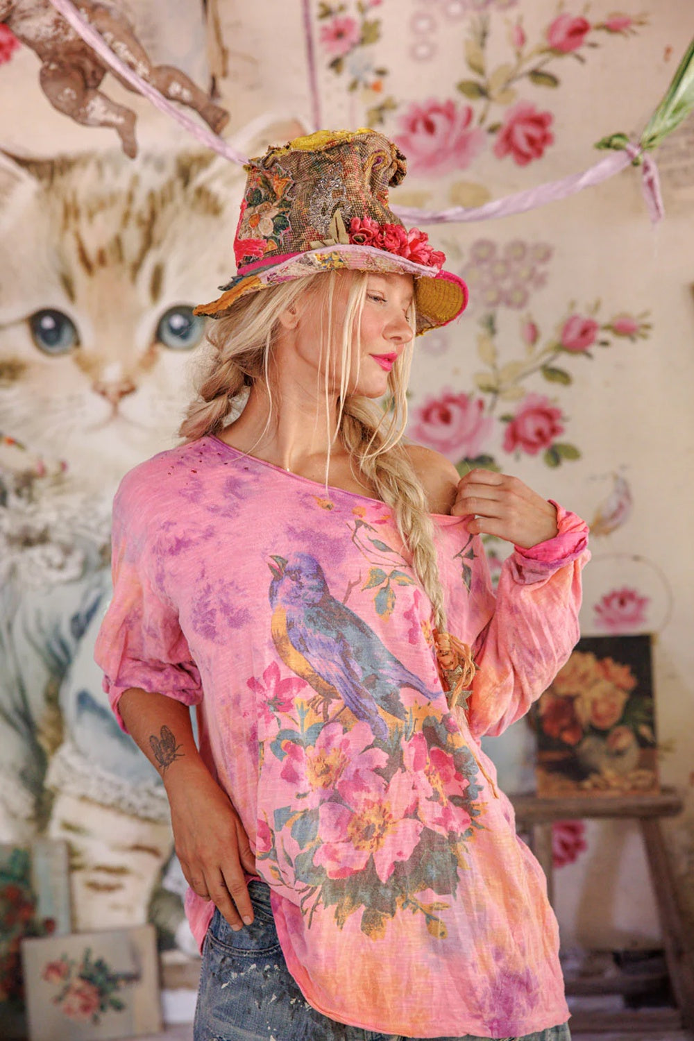 **Pre-Order** Magnolia Pearl Floral Robin Viggo T Top 2364 Hodgepodge