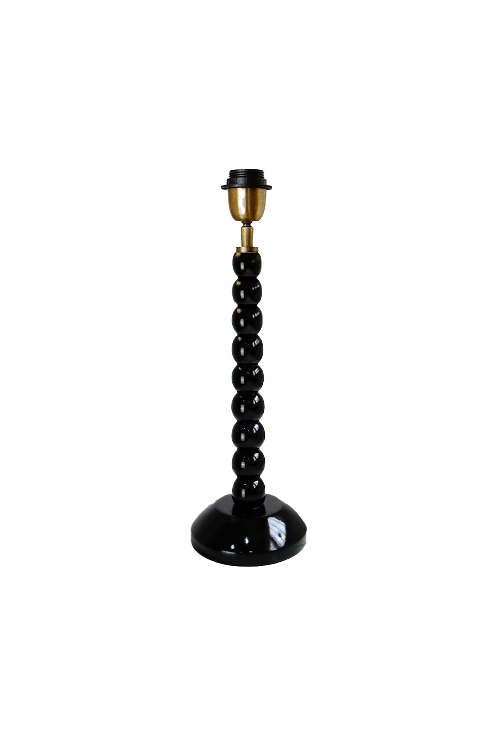 BALL LAMP BASE BLACK TIMBER