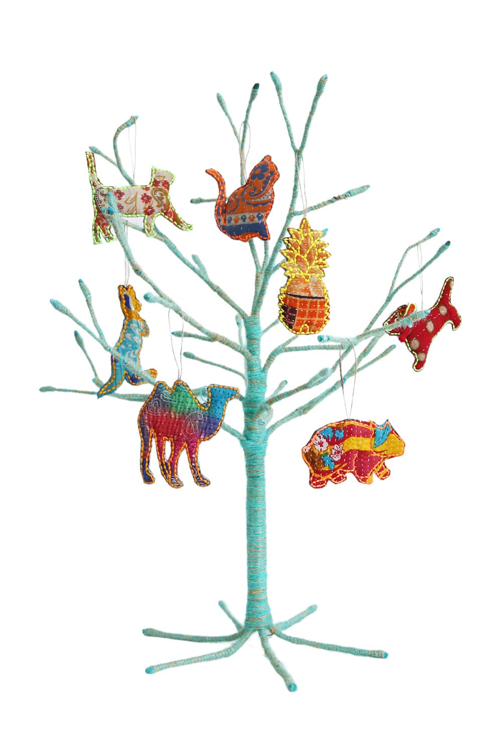RUBY STAR TRADERS KANTHA WOMBAT CHRISTMAS DECORATION