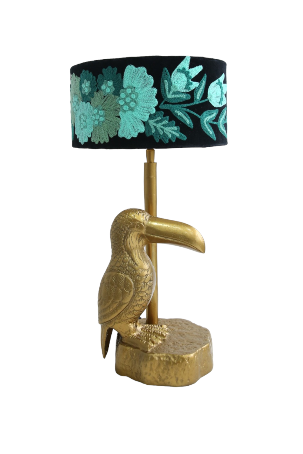 RUBY STAR TRADERS STANDING DODO LAMP BASE ANTIQUE GOLD Moore