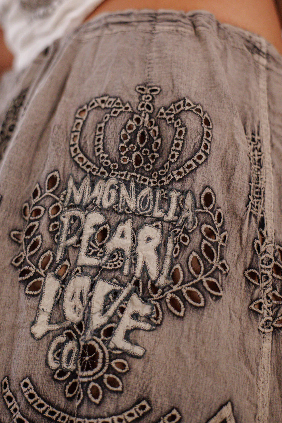 **PO** Magnolia Pearl Eyelet Pisarro Skirt 244 Ozzy