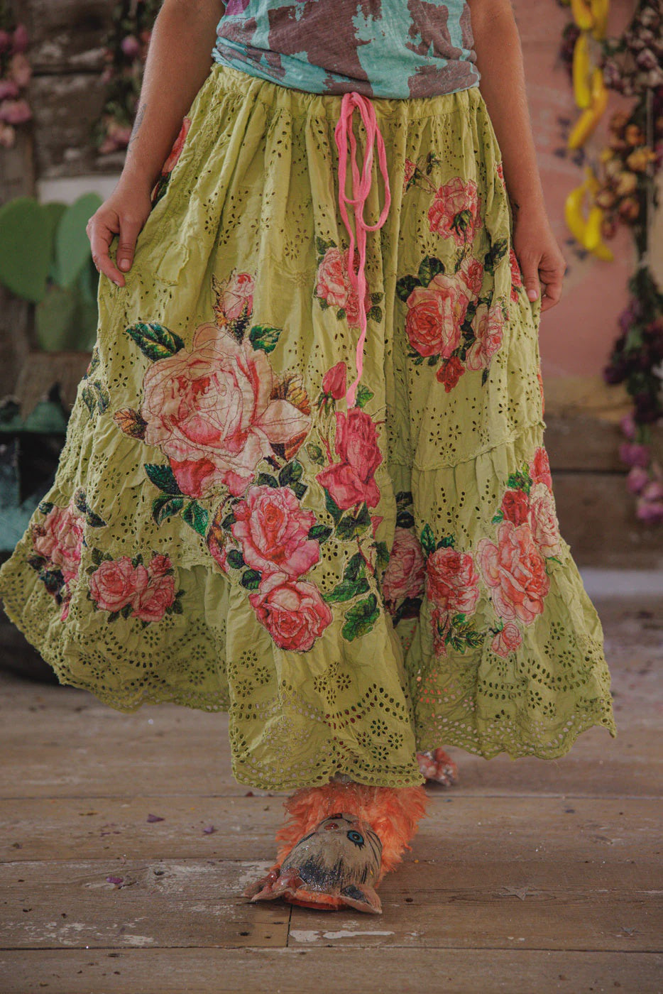 Magnolia Pearl Eyelet Lala Skirt 249 Yuzu
