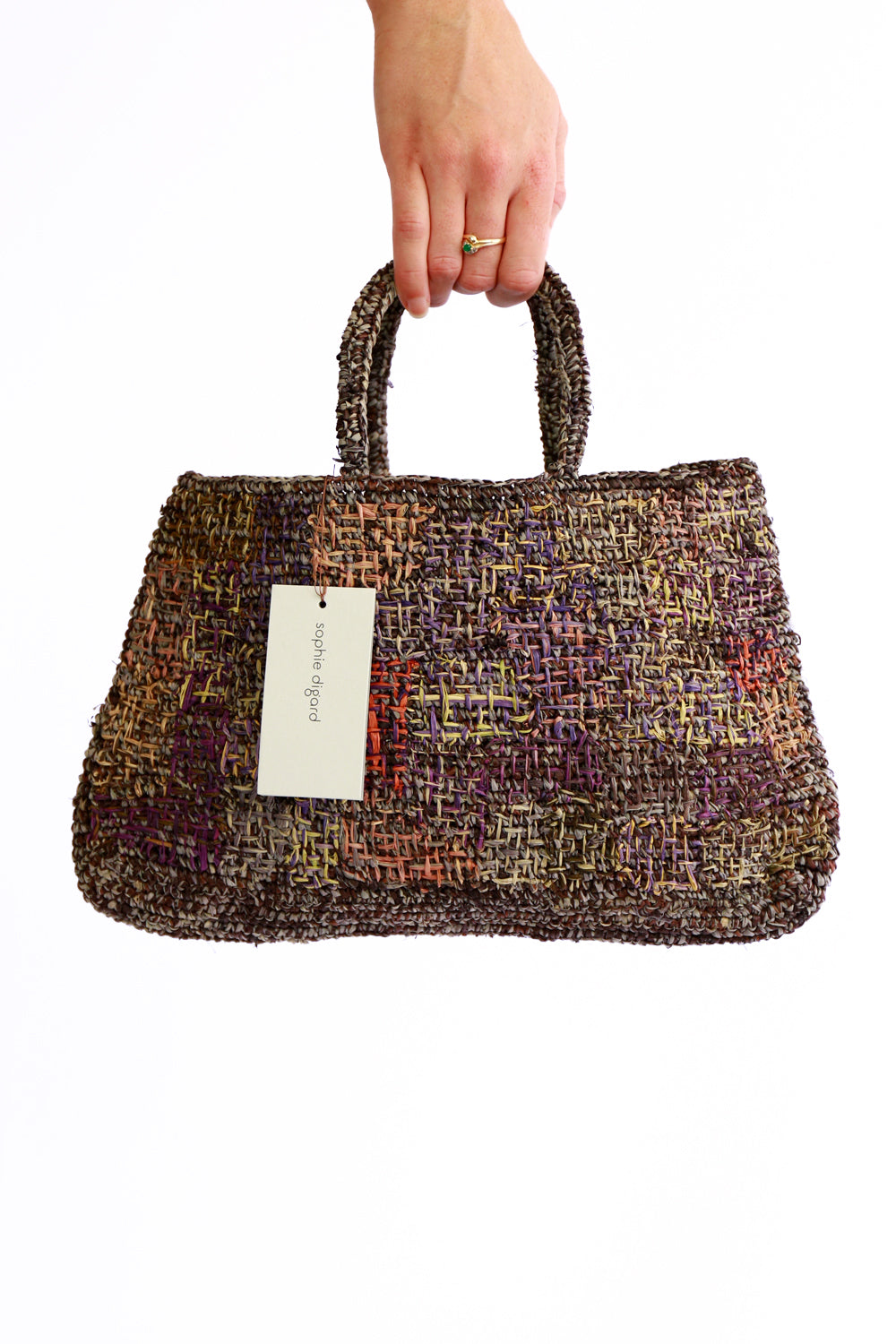Sophie Digard Small Crocheted Handbag Ink