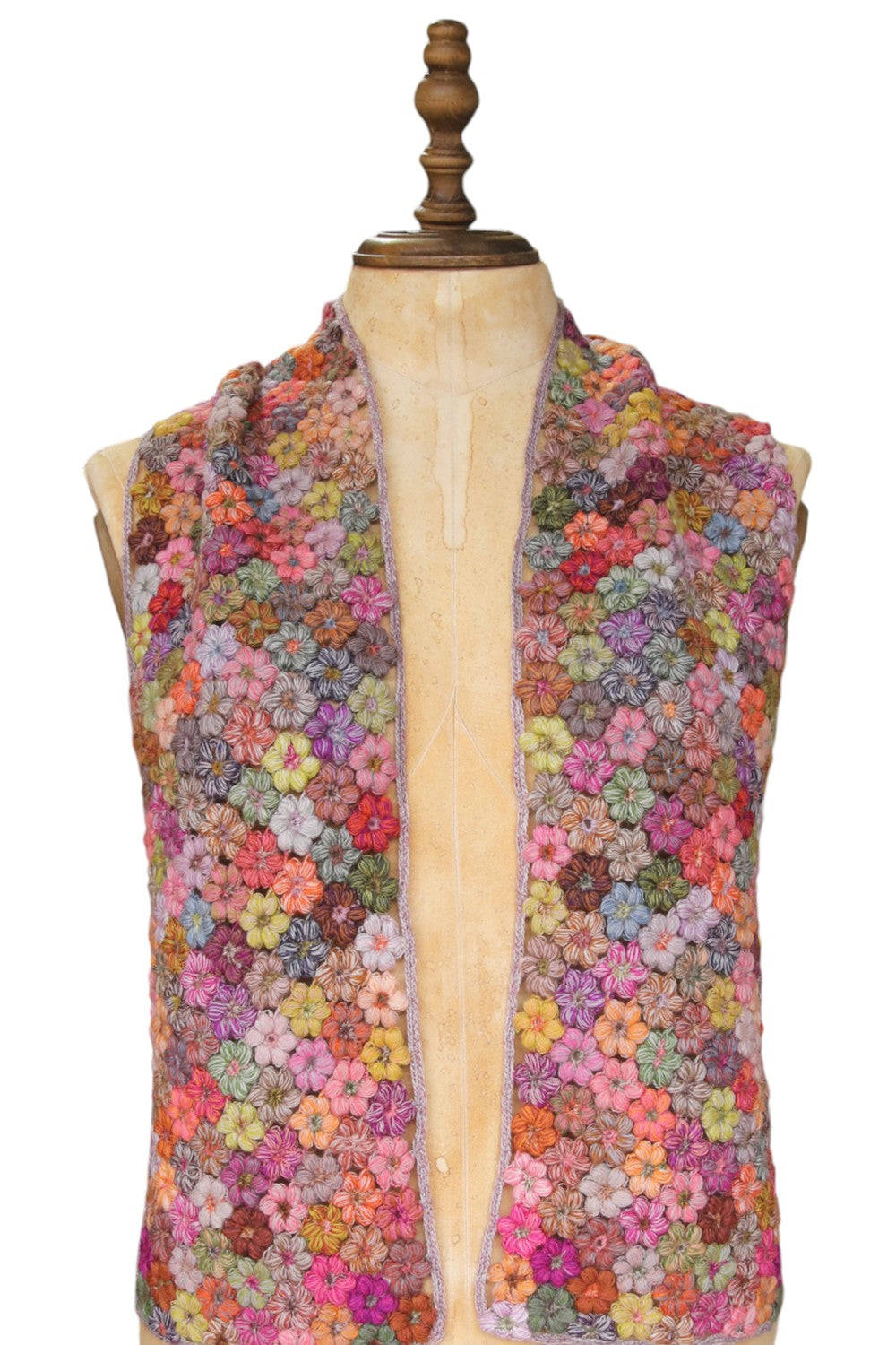 Sophie Digard Medium Crochet Scarf Tiny Flowers