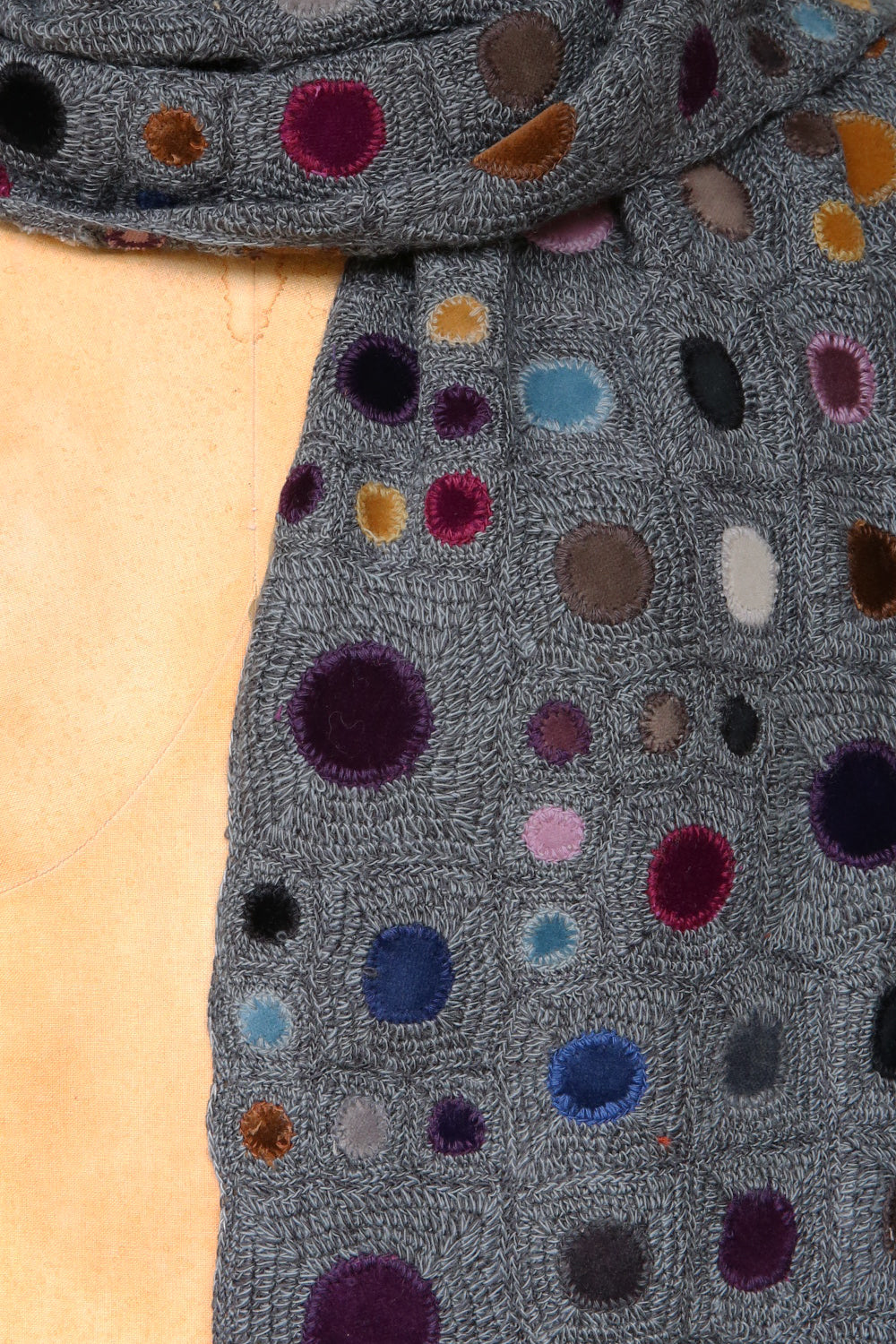 Sophie Digard Grey Spot Scarf Multi
