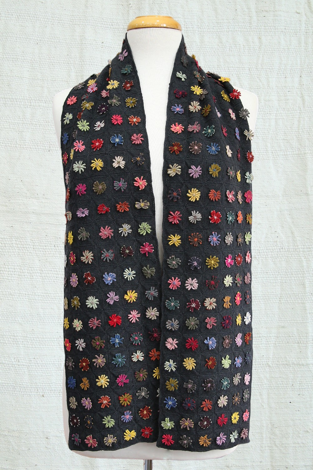 Sophie Digard Marguerite Crochet Wool Scarf