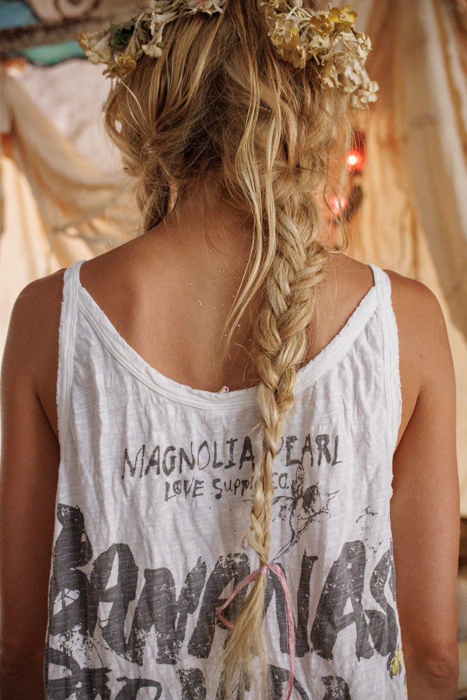 **PO** Magnolia Pearl Bananas Por Vida Lana Tank 423 True