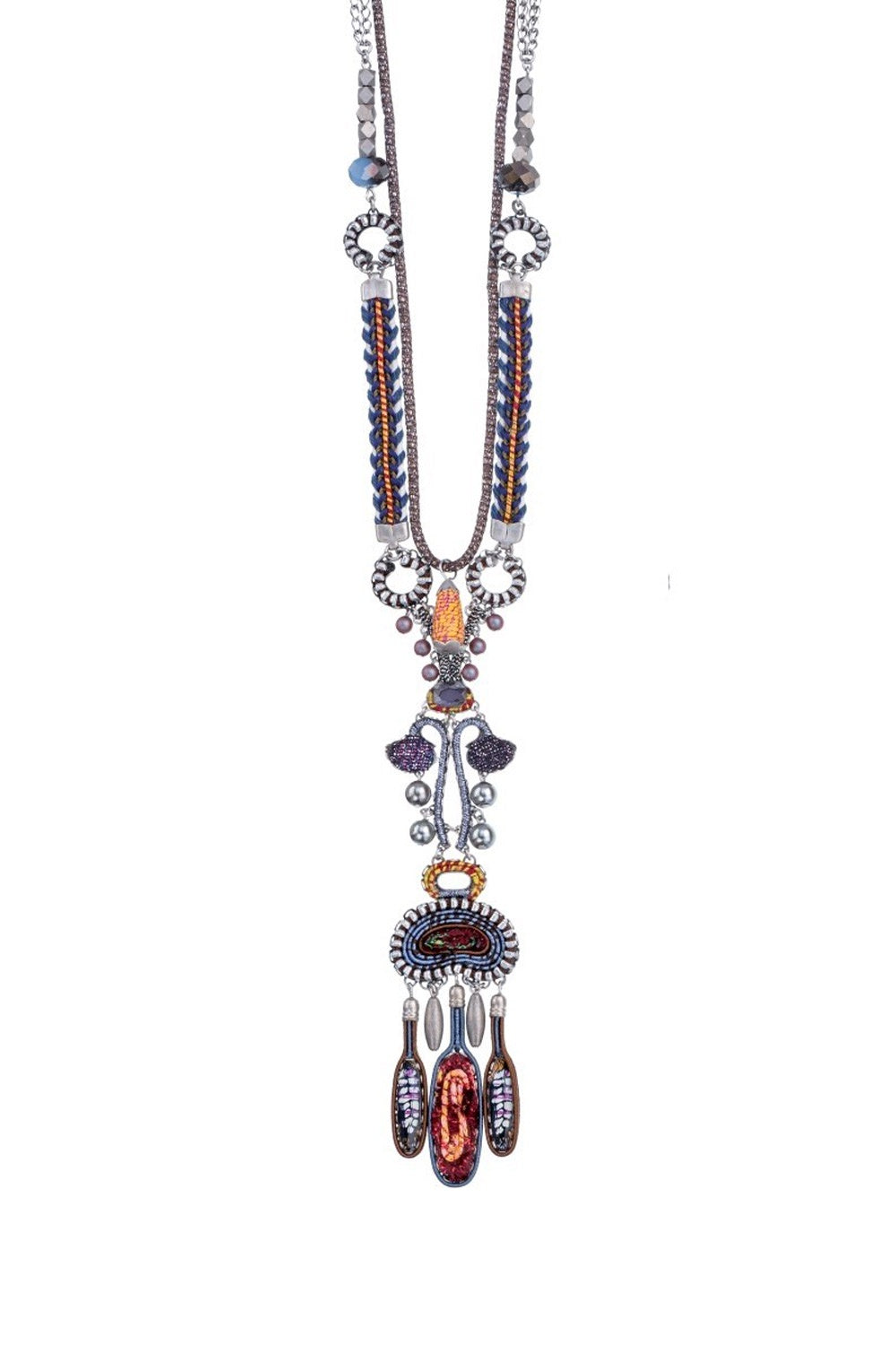 AYALA BAR RESONACE MONIKA NECKLACE SILVER/BLUE