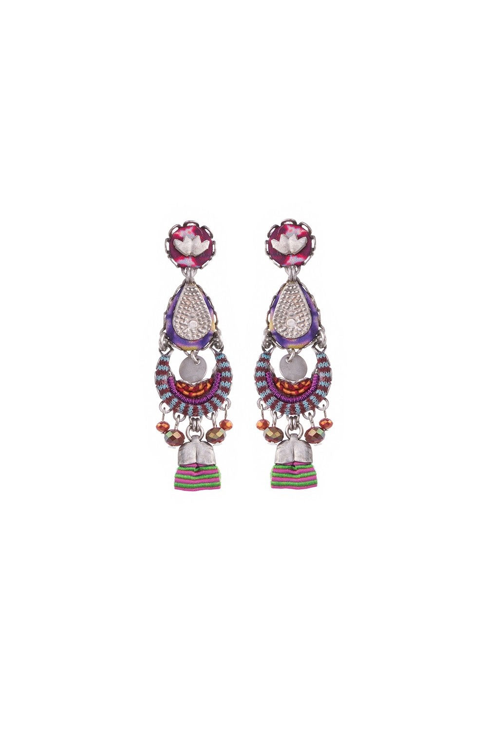 AYALA BAR H1197 EARRINGS PURPLE Moore Design Collective