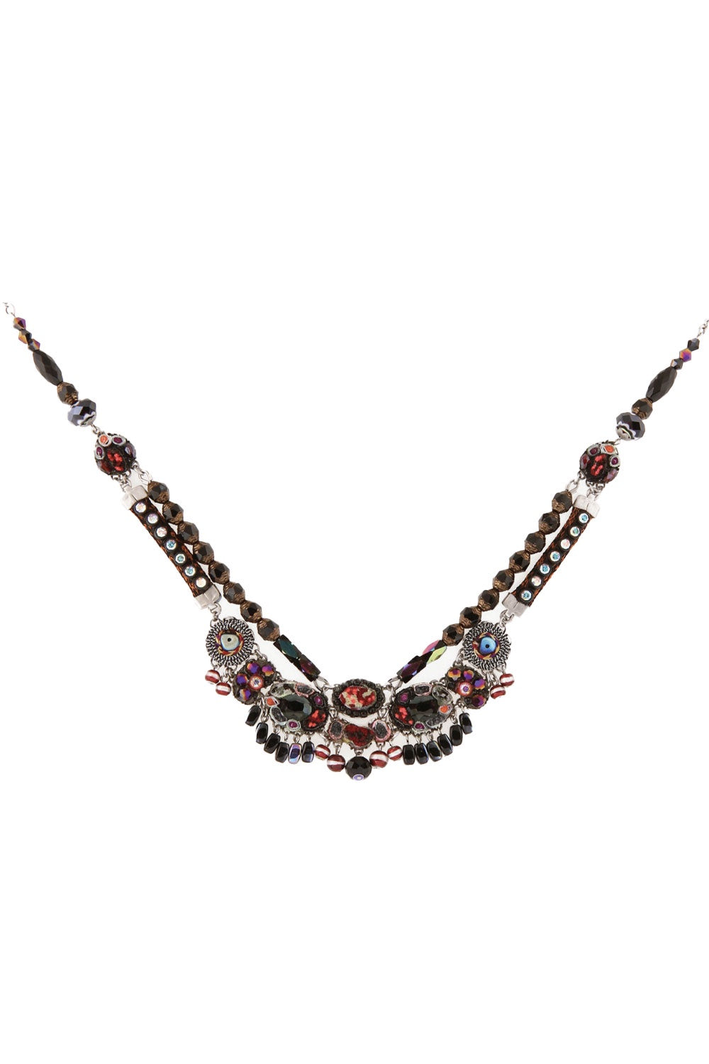 AYALA BAR THE HIP NECKLACE DARK MULTI Moore Design Collective