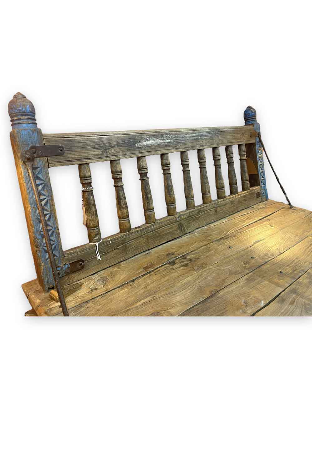 ANTIQUE INDIAN WOOD HAND CARVED DAYBED