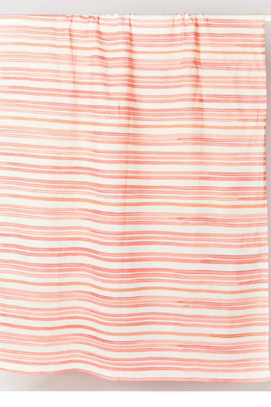 BONNIE AND NEIL RED STRIPE TABLECLOTH