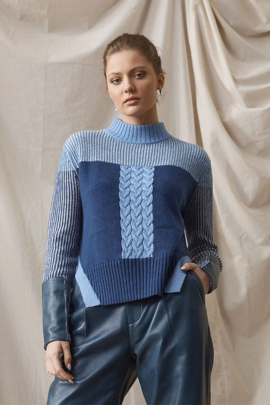 RAW BY RAW MIKAH - OCEAN MULTI TEXTURED KNIT
