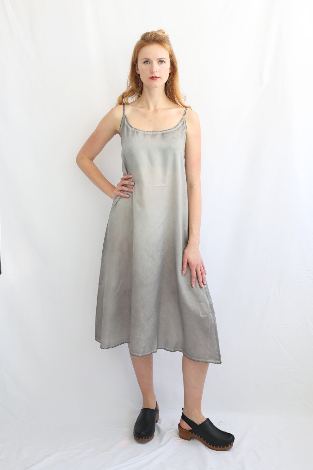 Grey Silk Slip Dresses – Silk Laundry /