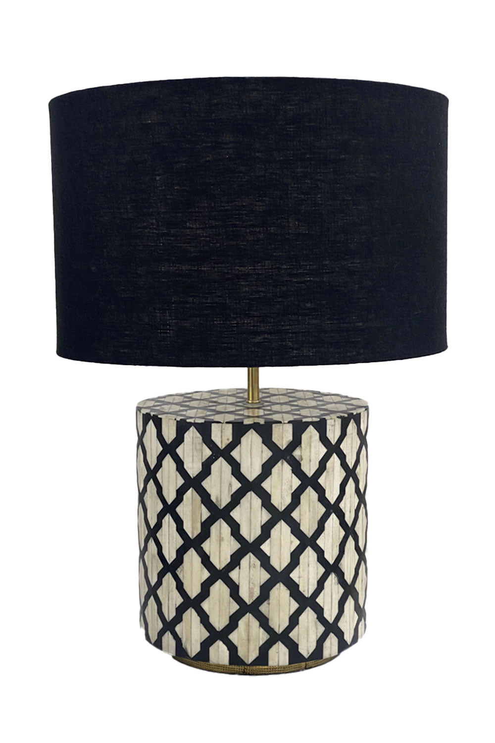 LINEN DRUM LAMPSHADE BLACK
