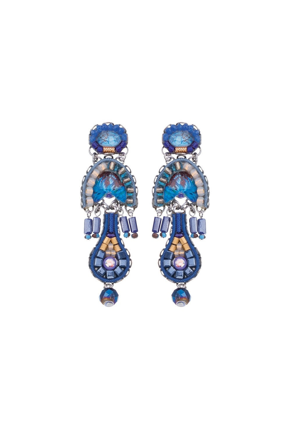 AYALA BAR SAPPHIRE RAIN MAOR EARRING BLUE Moore Design Collective