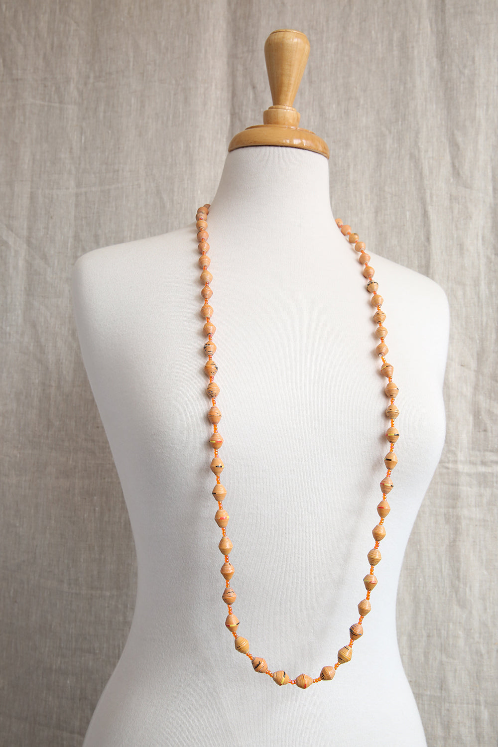 AFRI BEADS LONG SINGLE COLOUR NECKLACE