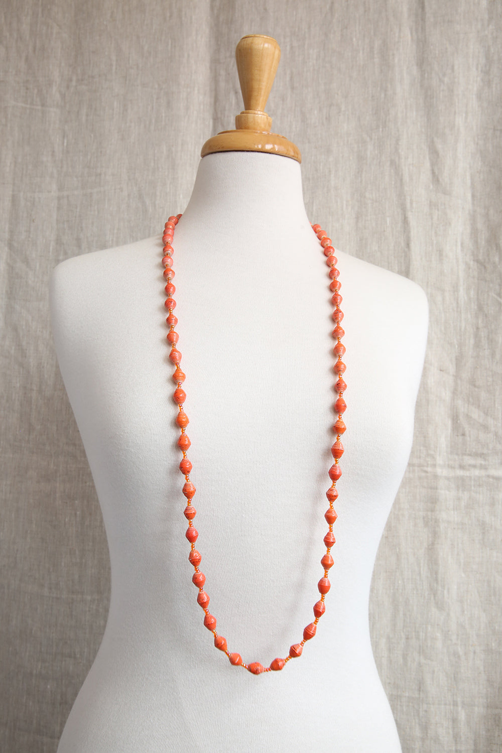 AFRI BEADS LONG SINGLE COLOUR NECKLACE