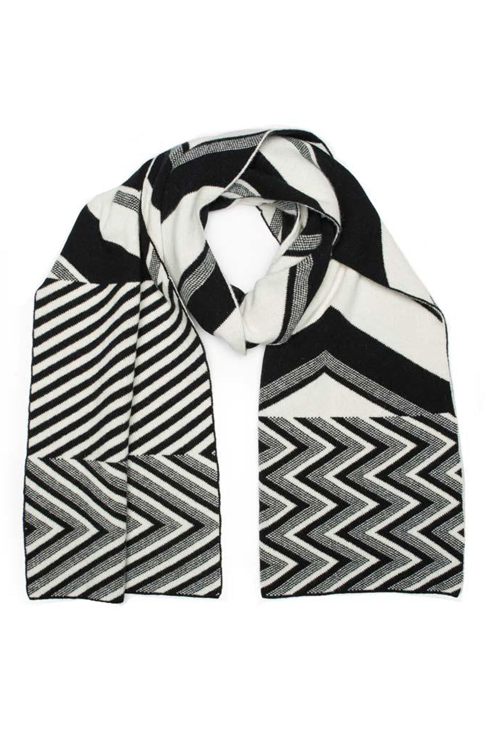 GREEN THOMAS CHEVRON BLANKET SCARF