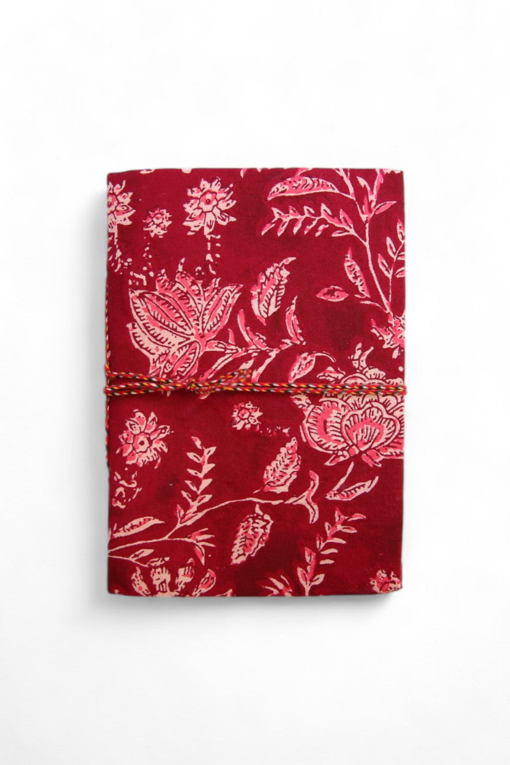 hiHANDMADE BURGUNDY PATTERNED HAND JOURNAL