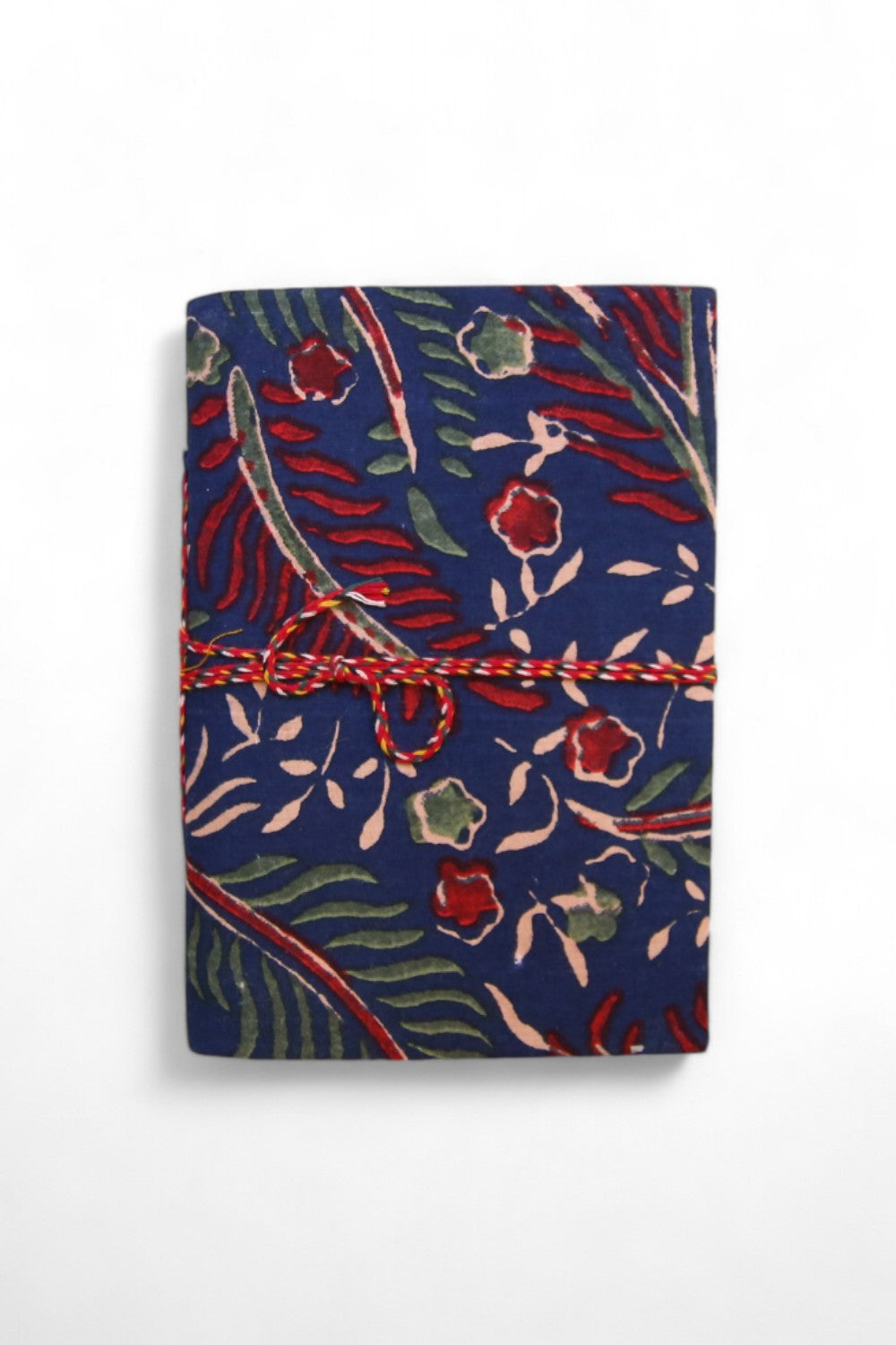 hiHANDMADE NAVY PATTERNED HAND JOURNAL