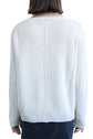 SABATINI CREAM FRENCH KNIT JUMPER WITH ZIPPER DETAIL