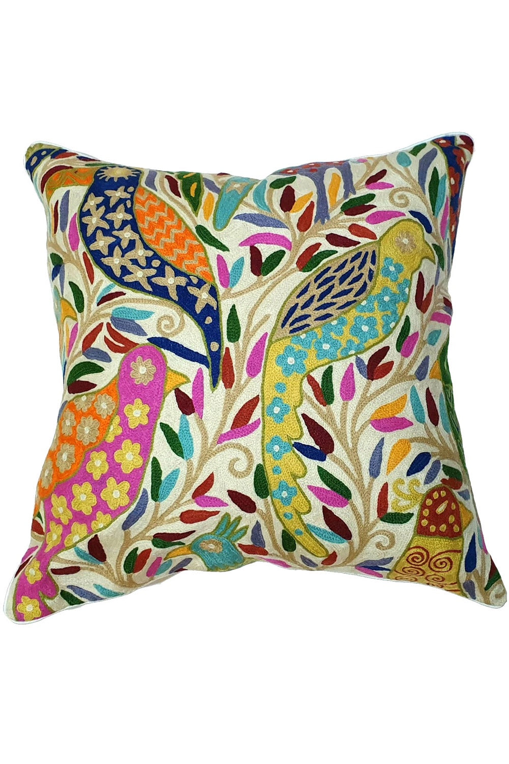 ELIZA PIRO CREAME CHIRPING BIRDS EURO CUSHION 60x60CM