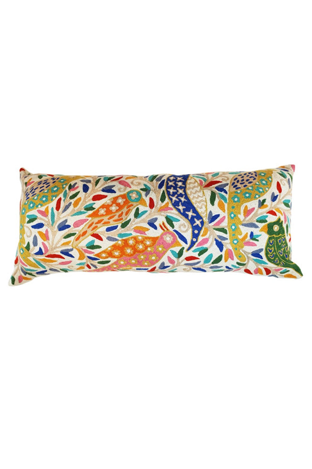 ELIZA PIRO CHIRPING BIRDS BOLSTER CUSHION 36x80CM