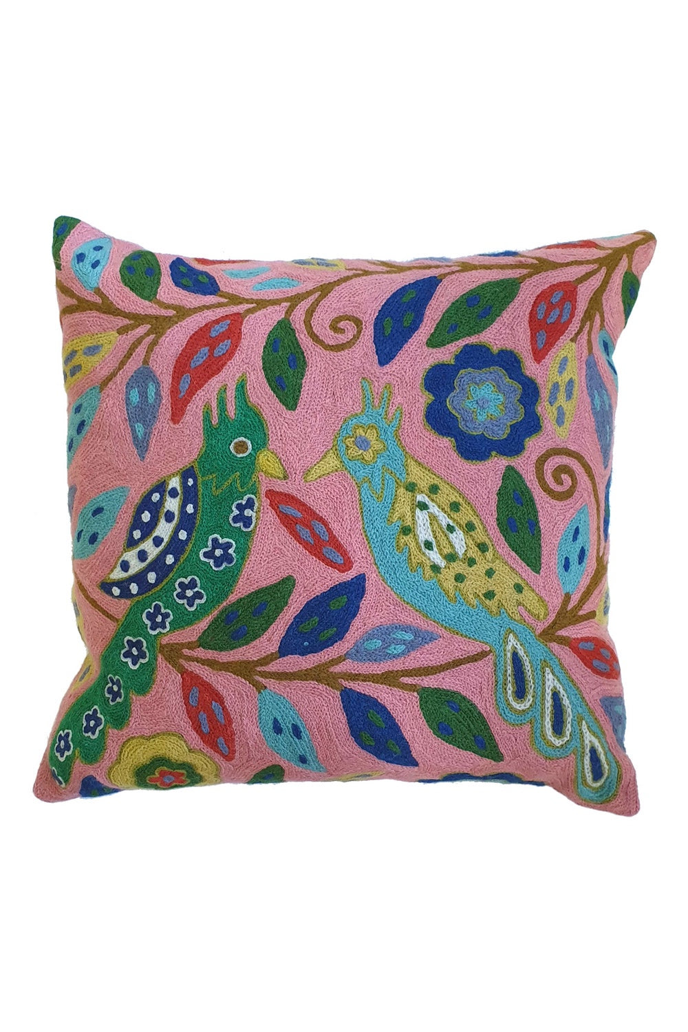 ELIZA PIRO PINK LOVE BIRDS CUSHION COVER 45x45CM