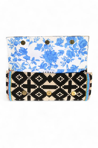 Akbar Delights Handcrafted Beaded Clutch Bag Multi