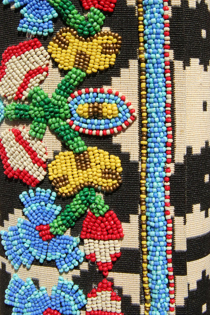 Akbar Delights Handcrafted Beaded Clutch Bag Multi