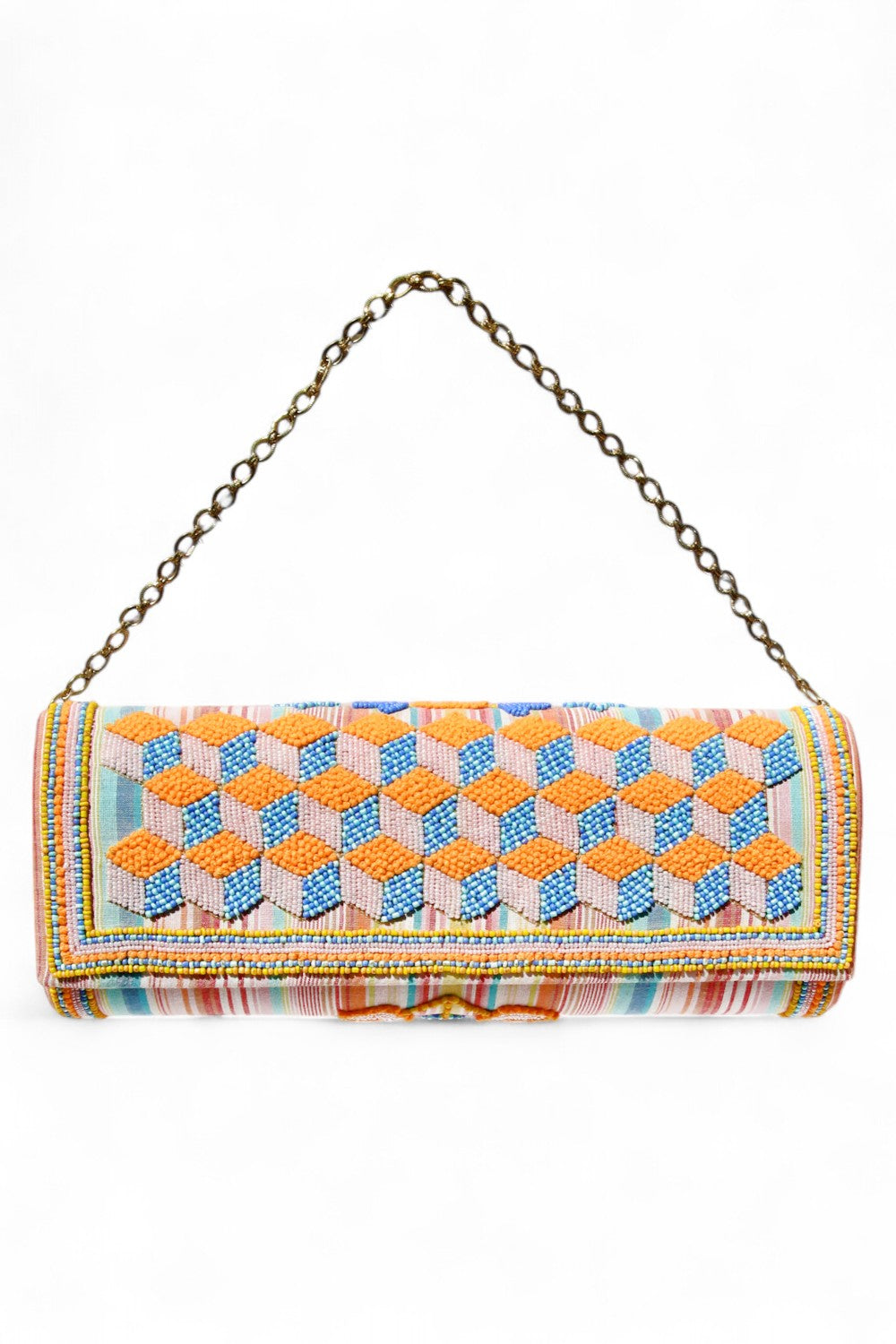 Akbar Delights Handcrafted Beaded Clutch Bag Cubes