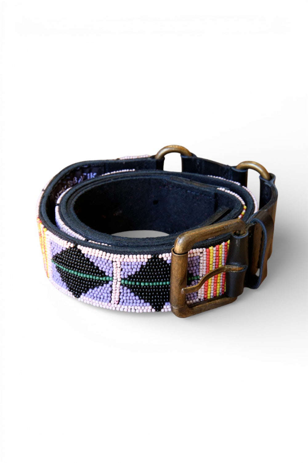Antik Batik Leather Beaded Belt