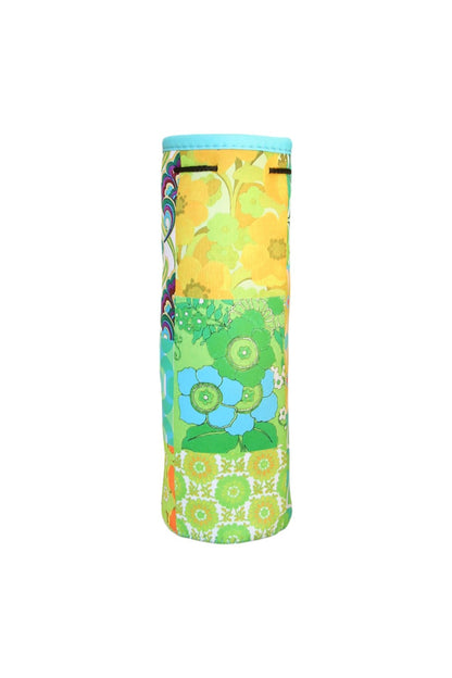ANNA CHANDLER NEOPRENE BOTTLE COOLER SEVENTIES GREEN