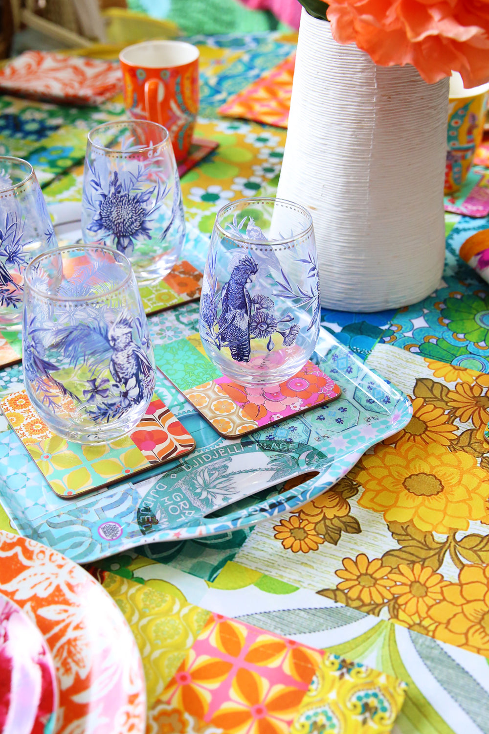 Anna Chandler Melamine Tray Casablanca