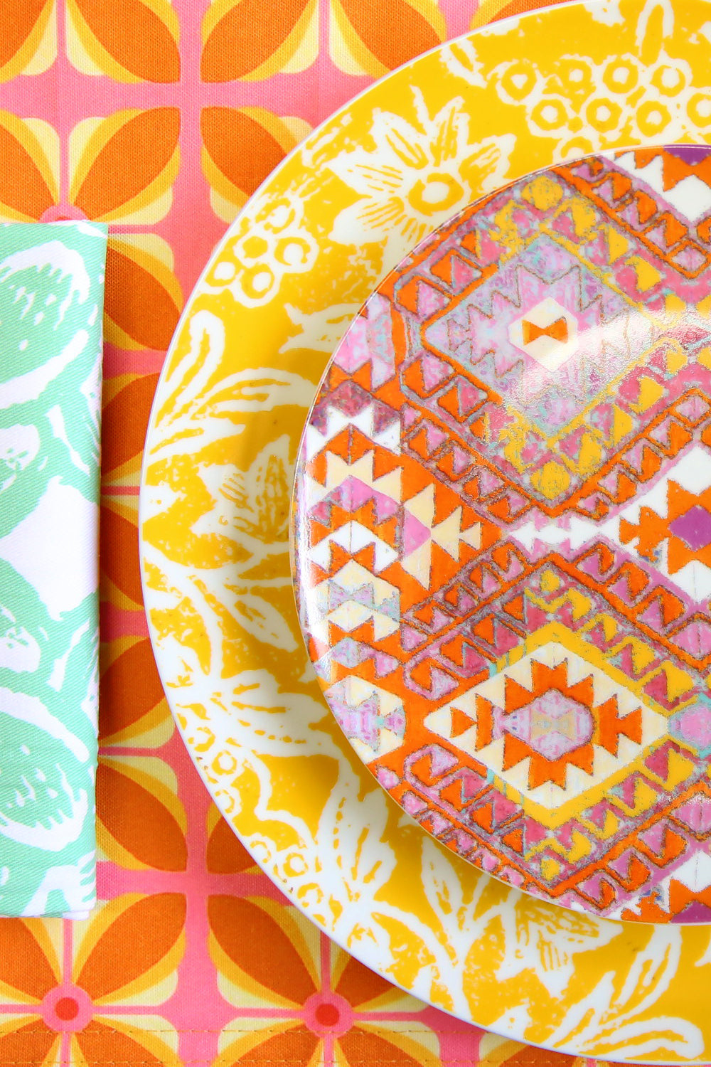 Anna Chandler Cotton Napkin Set Of 4 Mint