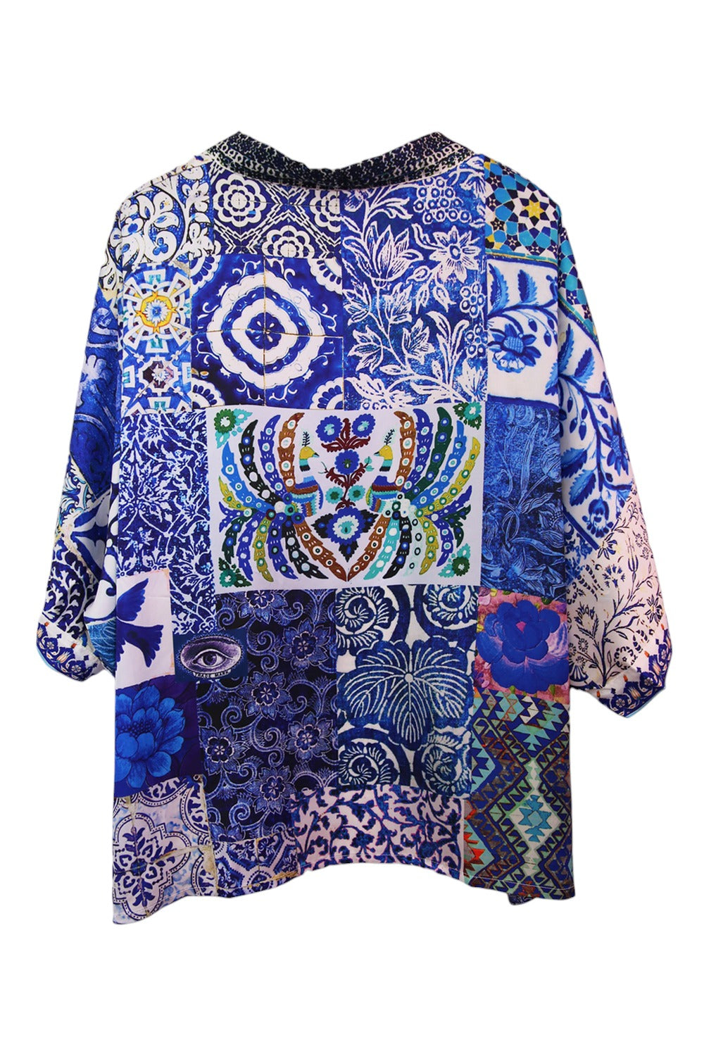 ANNA CHANDLER KIMONO TOP BLUE NOMAD