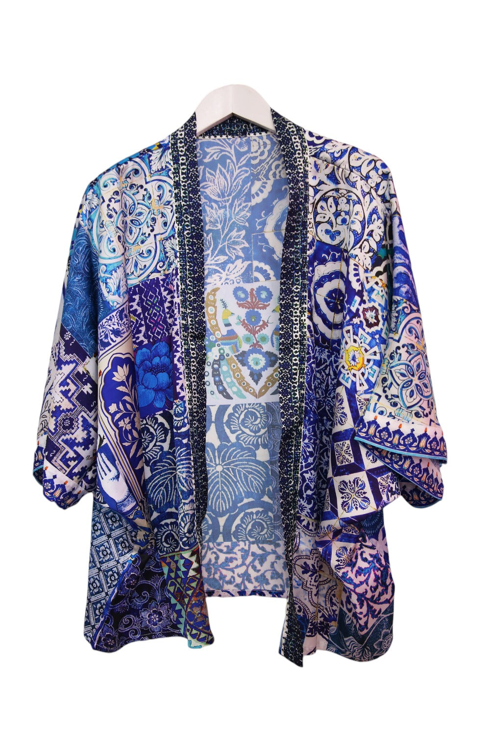 ANNA CHANDLER KIMONO TOP BLUE NOMAD