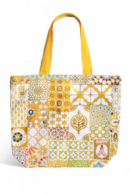 ANNA CHANDLER DOUBLE SIDED CANVAS BAG KASBAH
