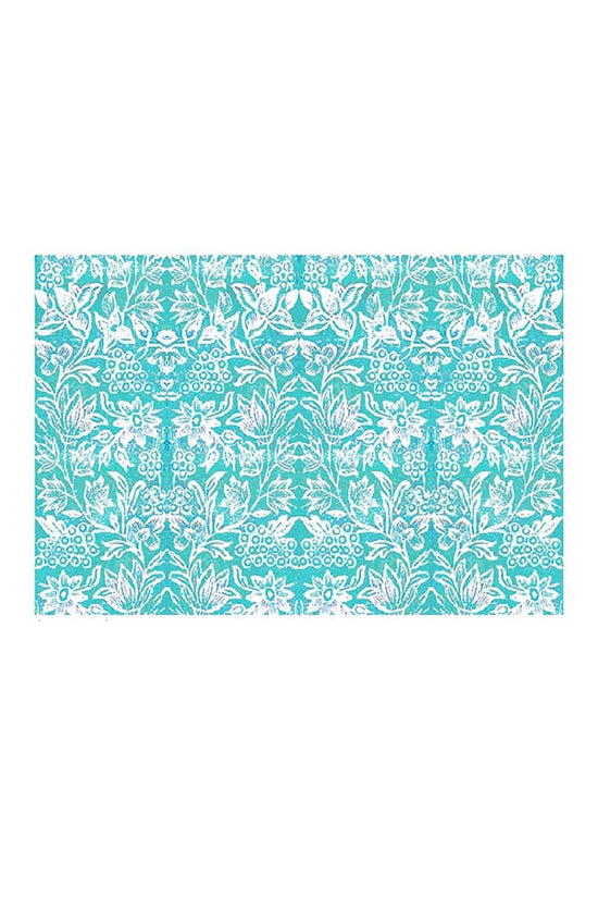 ANNA CHANDLER CANVAS PLACEMAT TURQUOISE BIRDS