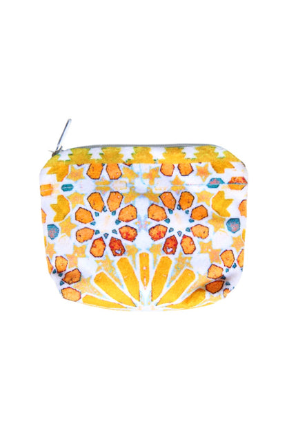 ANNA CHANDLER VELVET CHANGE PURSE KASBAH TILE