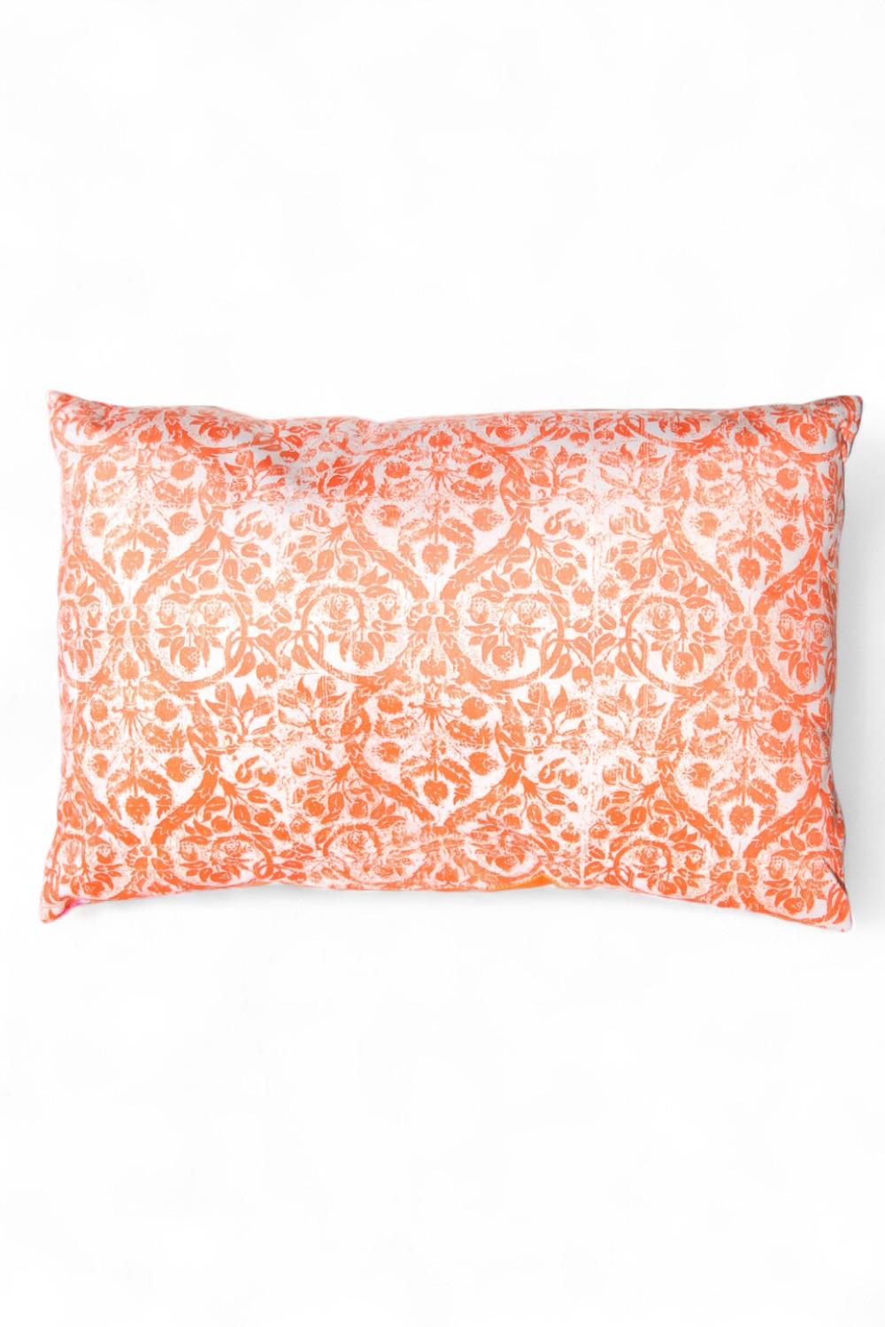 ANNA CHANDLER VELVET RECTANGLE CUSHION ORANGE BIRD 4