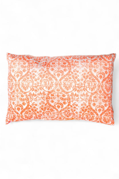 ANNA CHANDLER VELVET RECTANGLE CUSHION ORANGE BIRD 4